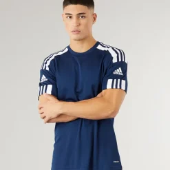 Clearance adidas Herre Squadra 21 T Shirt Team Navy Blue/Hvid Marineblå