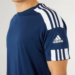 Clearance adidas Herre Squadra 21 T Shirt Team Navy Blue/Hvid Marineblå