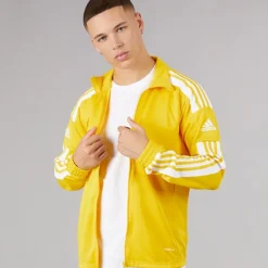 New adidas Herre Squadra 21 Trænings Track Top Team Yellow/​Hvid