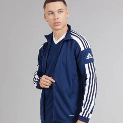 Hot adidas Herre Squadra 21 træningsjakke Navy/​Hvid Marineblå