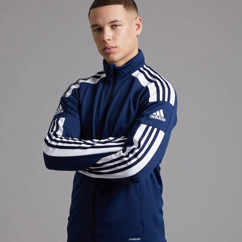 Hot adidas Herre Squadra 21 træningsjakke Navy/Hvid Marineblå