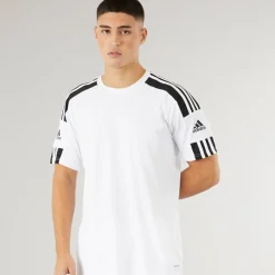 Discount adidas Herre Squadra 21 T-shirt /Sort Hvid