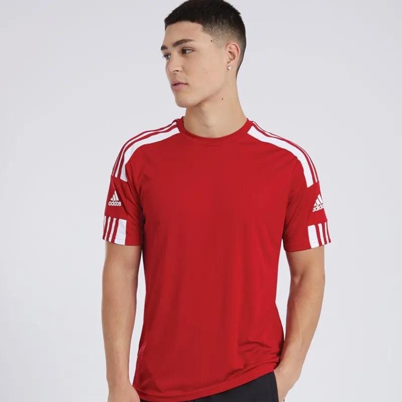Sale adidas Herre Squadra 21 T-shirt Team Power Red/Hvid