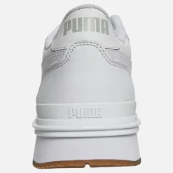 Best Puma Herre ST Runner V4 Læder Sneakers /Isgrå/Gummi Hvid
