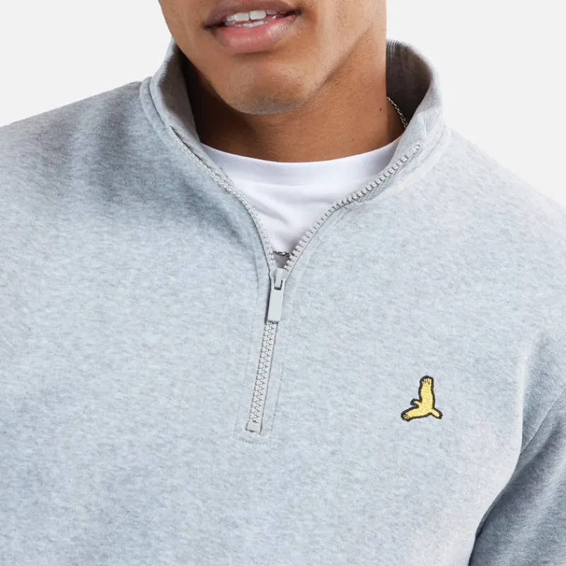Outlet Brave Soul Herre Stilgar To Pakke 1/4 Lynlås Sweatshirts Sort/Grå