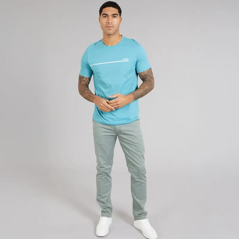 New BOSS Herre Stormfisk T-shirt Light/Pastel Blue Lyseblå