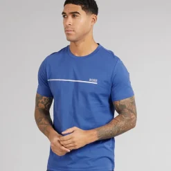 Clearance BOSS Herre Stormfisk T-shirt Open Blue Blå