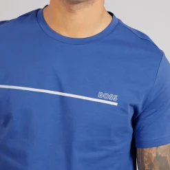 Clearance BOSS Herre Stormfisk T-shirt Open Blue Blå