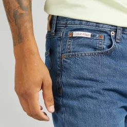 Sale Calvin Klein Jeans Herre Straight Jeans Pacifico