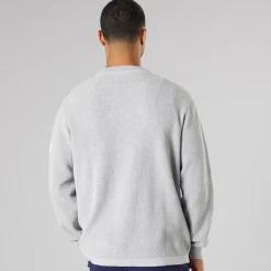 Solid Herre strik pullover sweater Light Grey Melange Lysegrå