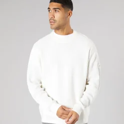 Best Solid Herre strik pullover sweater Off White Off-white