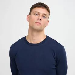 New Blend Herre striktrøje Dress Blues Mørkeblå