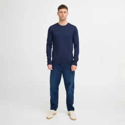 New Blend Herre striktrøje Dress Blues Mørkeblå