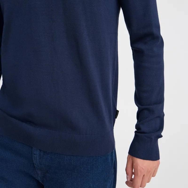 New Blend Herre striktrøje Dress Blues Mørkeblå