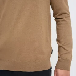 Best Blend Herre striktrøje Otter Lysebrun