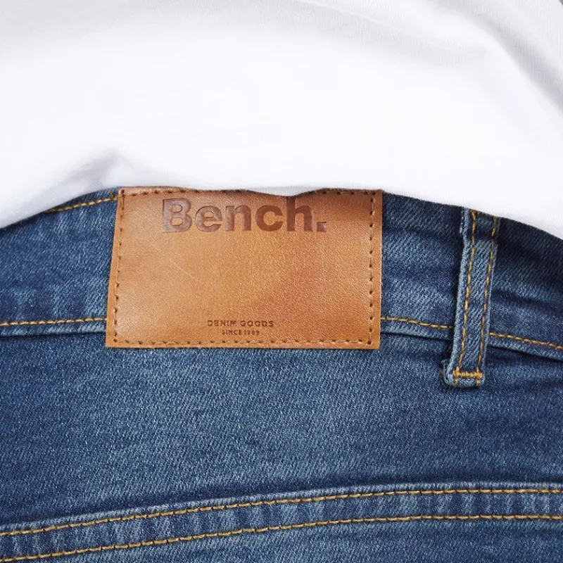 Outlet Bench Herre Stuart Jeans med lige pasform Mørk indigovask Mørkeblå