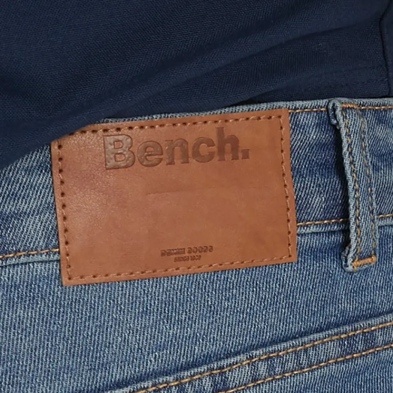 Bench Herre Stuart Jeans med lige pasform Mellem Blå Vask Blå