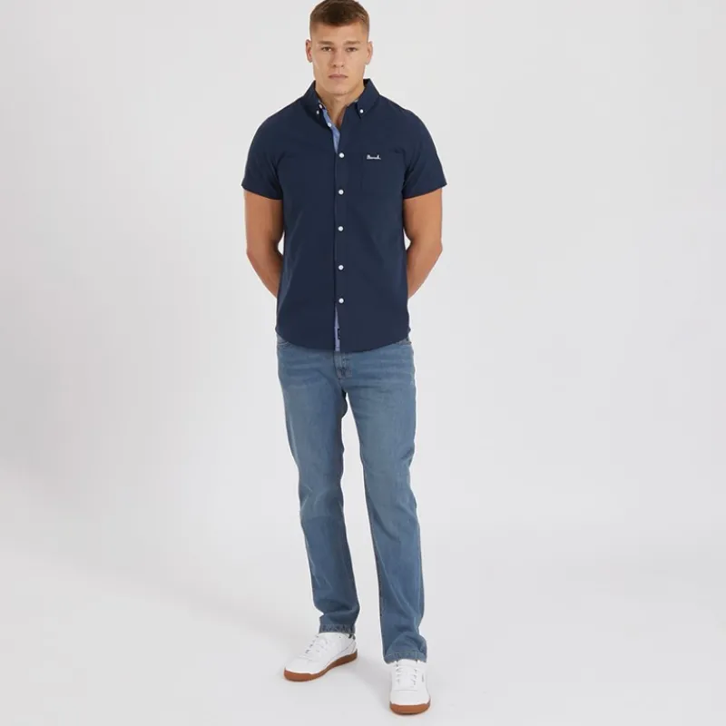 Bench Herre Stuart Jeans med lige pasform Mellem Blå Vask Blå