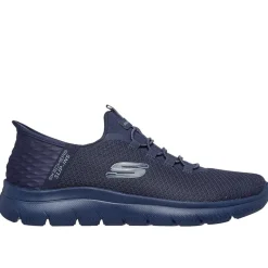 Clearance SKECHERS SPORT Herre Summits Høj Række Slip-In Sneakers Navy Marineblå