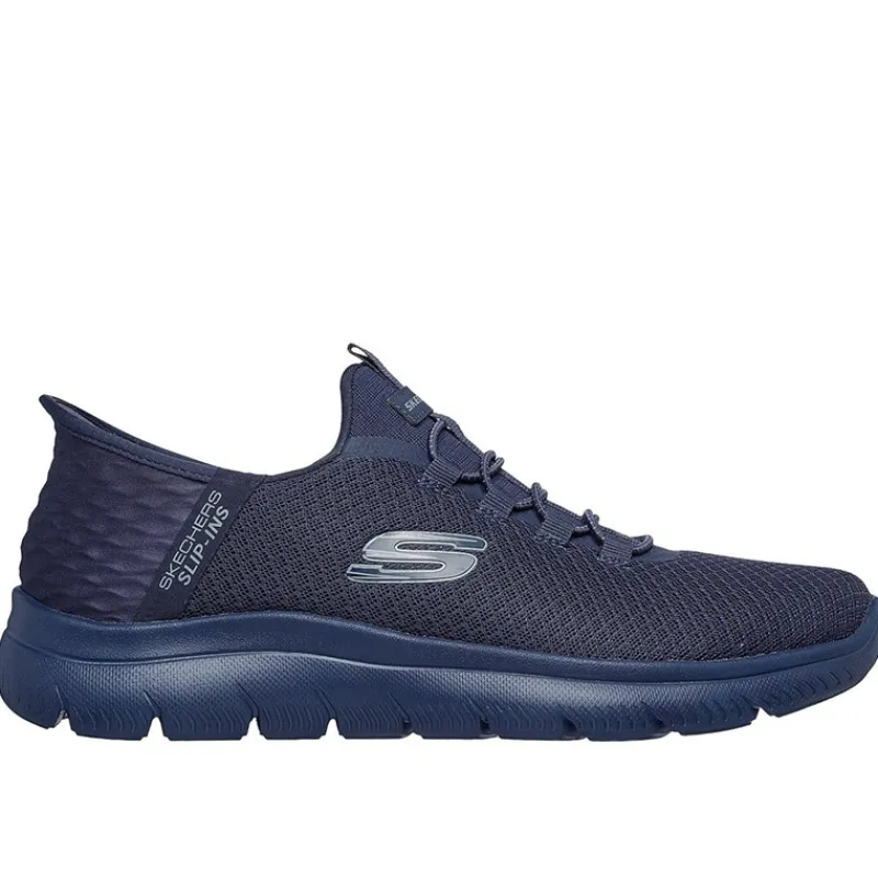 Clearance SKECHERS SPORT Herre Summits Høj Række Slip-In Sneakers Navy Marineblå