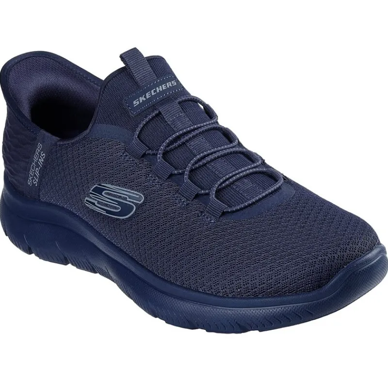 Clearance SKECHERS SPORT Herre Summits Høj Række Slip-In Sneakers Navy Marineblå