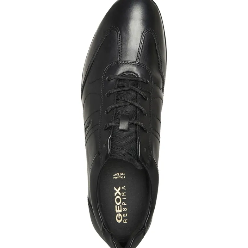 Hot GEOX Herre Symbol Sneakers Sort