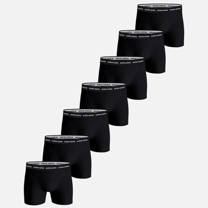 Clearance BJORN BORG Herre syv pak bomuld stretch underbukser Multipak 1 Flerfarvet