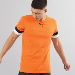 Online Puma Herre teamRISE Trænings T-shirt Golden Poppy/​ Sort/​ Hvid orange