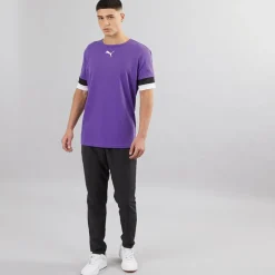 New Puma Herre teamRISE Trænings T-shirt Prism Violet/​ Sort/​ Hvid lilla
