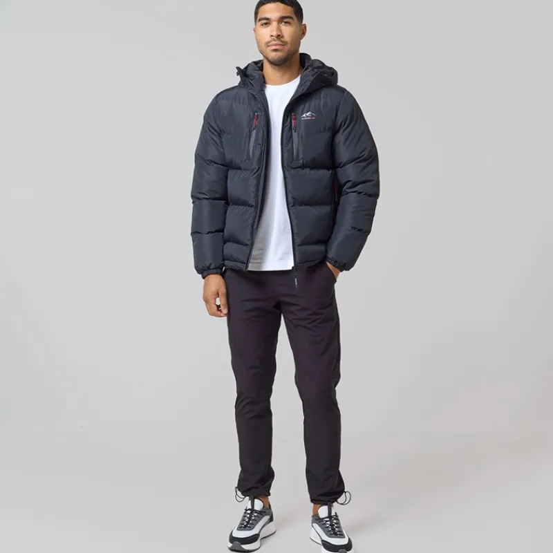 Sale Closure London Herre Tech Logo Puffer Jakke Sort