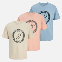 Clearance JACK & JONES Herre Theo T-shirts Flerfarvet