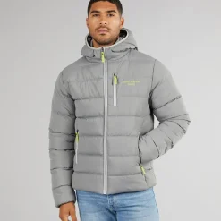 Outlet Avant Garde Herre Thor Puffer Jakke Slate Grå