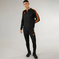 Sale adidas Herre Tiro 23 Club 1/4 lynlås træningstop /signal orange Sort