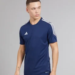 Hot adidas Herre Tiro 23 Club T-shirt Team Navy Blue 2/​Hvid Marineblå