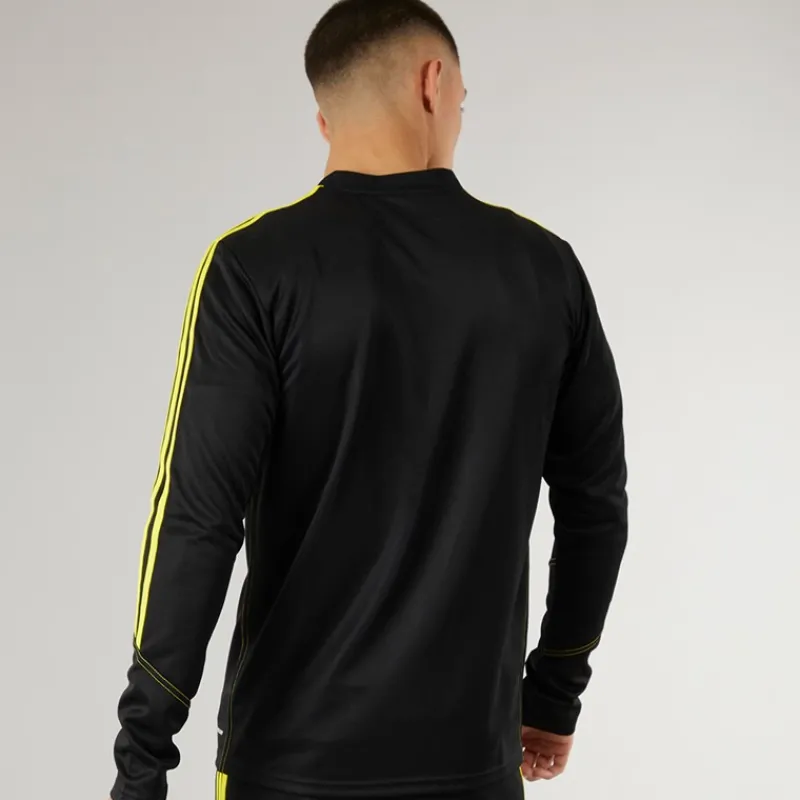 Hot adidas Herre Tiro 23 Klub 1/4 lynlås træningsbluse /kraftig gul Sort