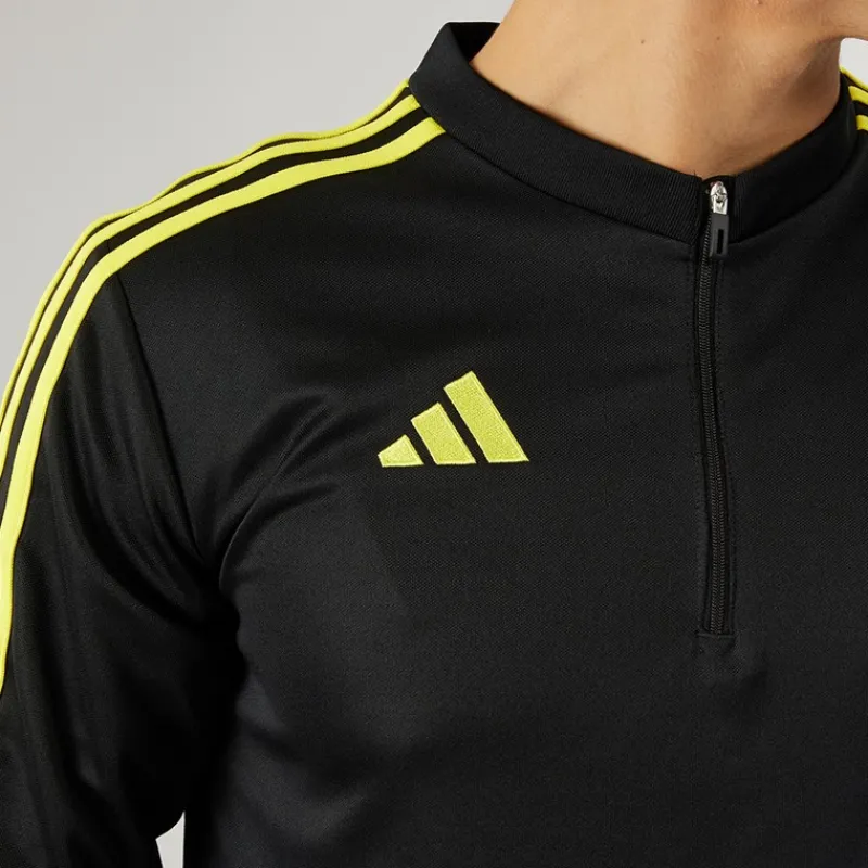 Hot adidas Herre Tiro 23 Klub 1/4 lynlås træningsbluse /kraftig gul Sort