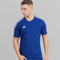 New adidas Herre Tiro 23 League T-shirt Team Royal Blue/Hvid