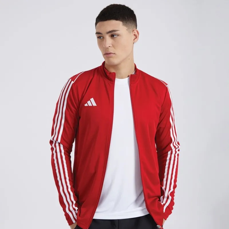 New adidas Herre Tiro 23 Track Sport træningstrøjer Rød Rød
