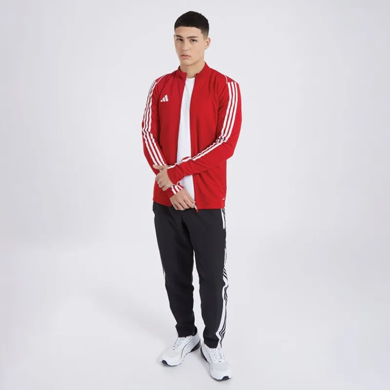 New adidas Herre Tiro 23 Track Sport træningstrøjer Rød Rød