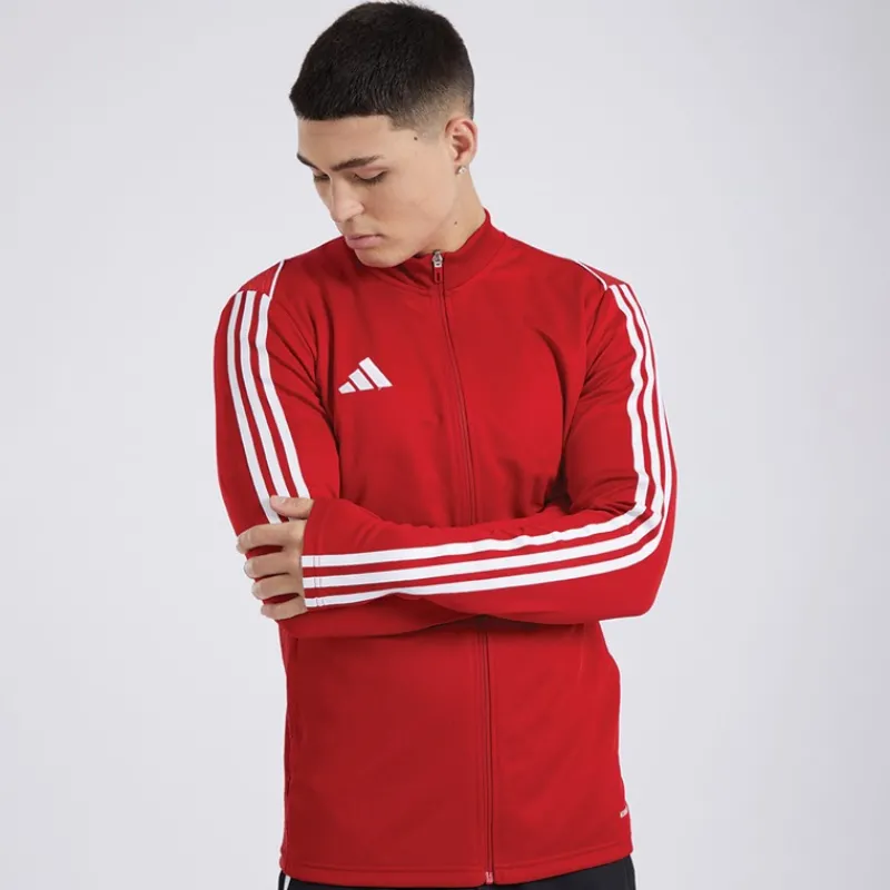 New adidas Herre Tiro 23 Track Sport træningstrøjer Rød Rød