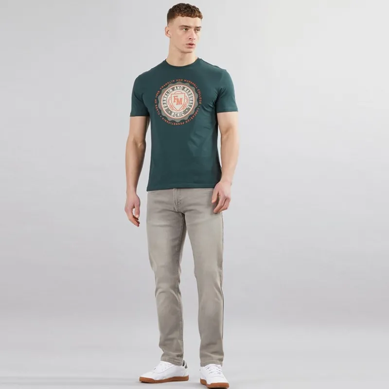 Hot Indicode Herre Tony Jeans Regular Fit Grå Lysegrå