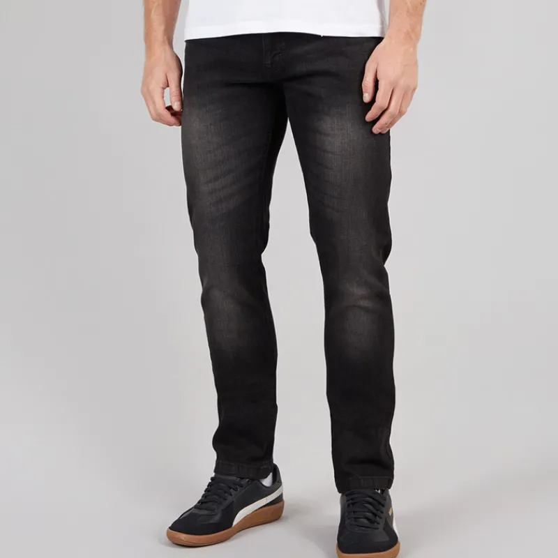 Clearance Indicode Herre Tony Regular Fit Jeans Sort