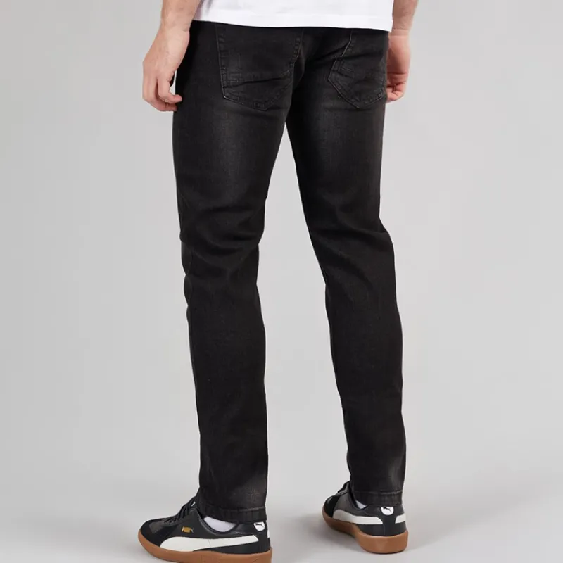 Clearance Indicode Herre Tony Regular Fit Jeans Sort