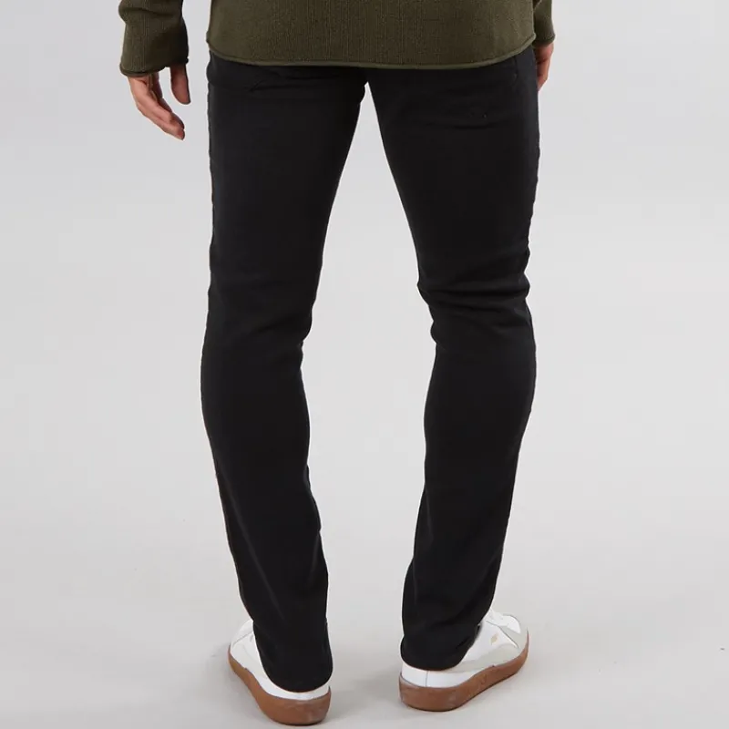 Hot Solid Herre Tot Hybrid Jeans Med Lige Ben Sort