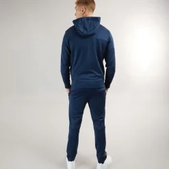 Crosshatch Herre Trackside Tricot Træningsdragt Navy Marineblå