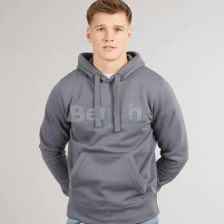 Hot Bench Herre Trassi Hættetrøje Steel Grey Grå