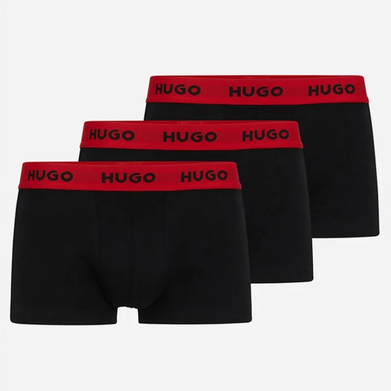 HUGO Herre tre pak bokser Sort