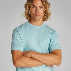 Outlet Calvin Klein Jeans Herre T-shirt Frisk Mint