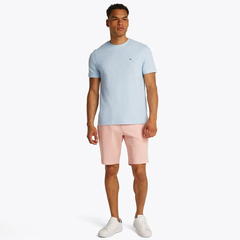 Hot Tommy Hilfiger Herre T-shirt med tekstur slub breezy blå