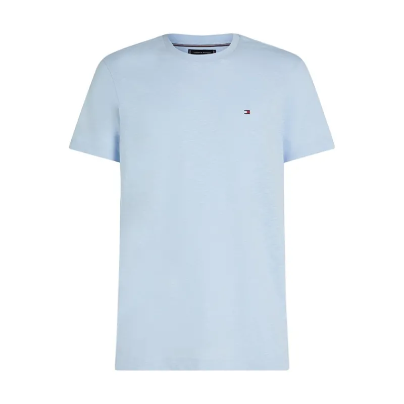 Hot Tommy Hilfiger Herre T-shirt med tekstur slub breezy blå